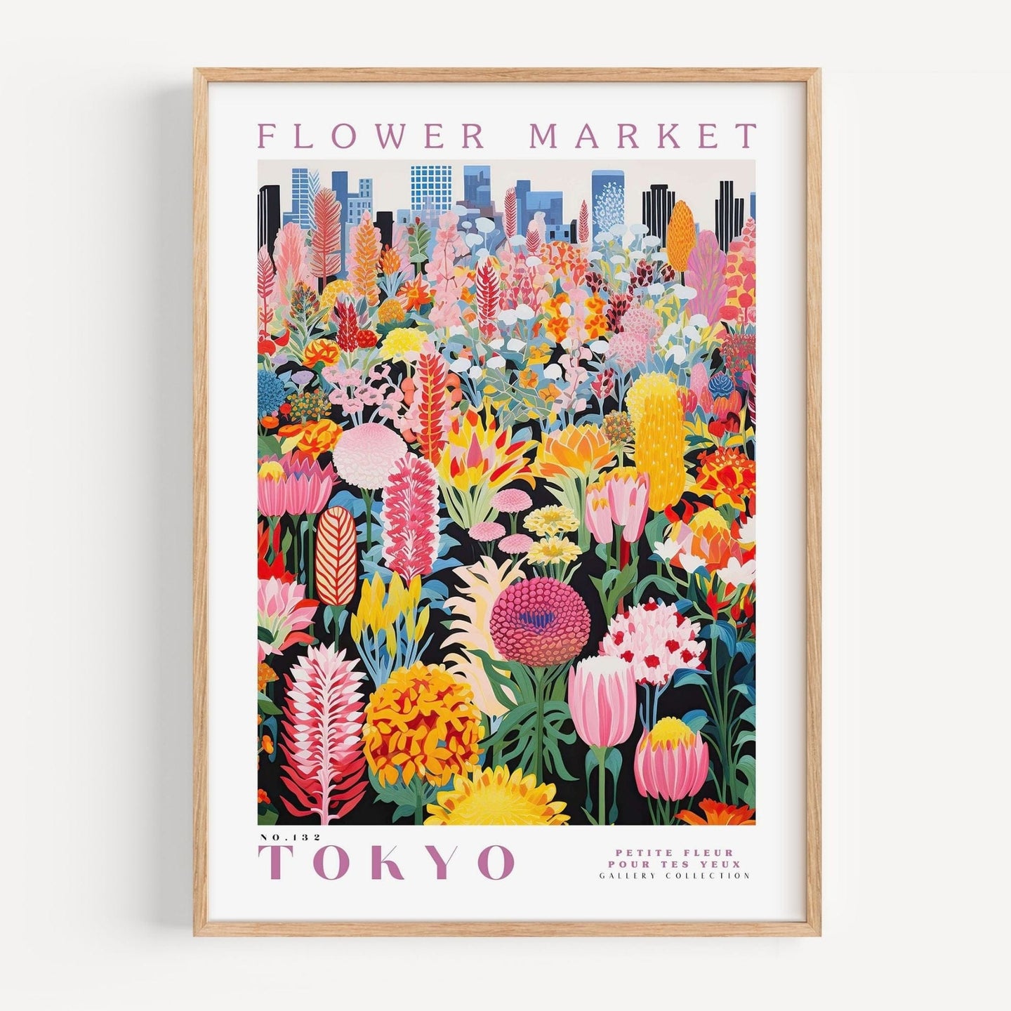 Tokyo Flower Market Poster - Enchanted SightsPostersEnchanted Sights