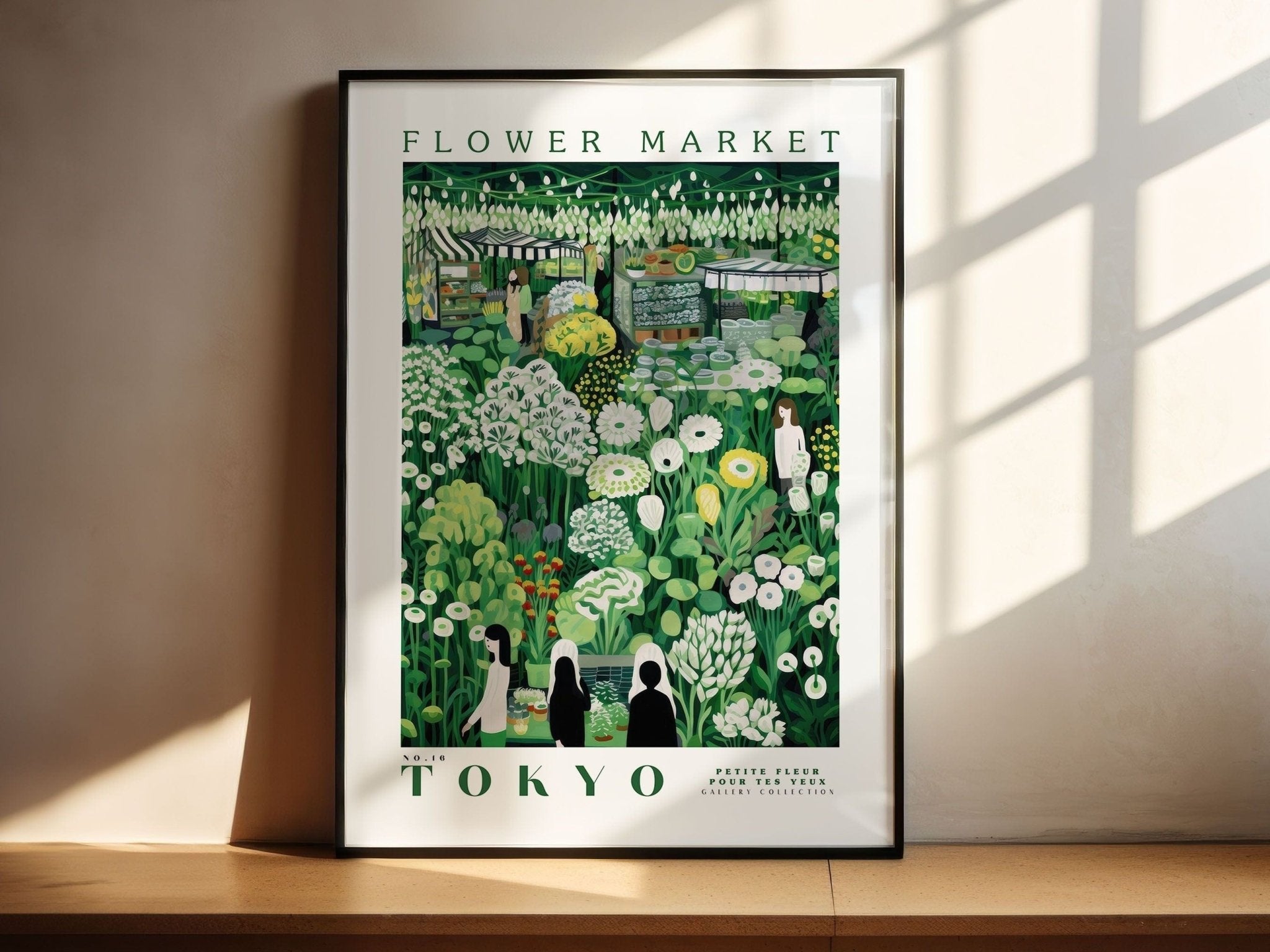 Tokyo Flower Market Poster - Posters - Enchanted Sights