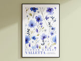 Valletta Flower Market Poster - Posters - Enchanted Sights