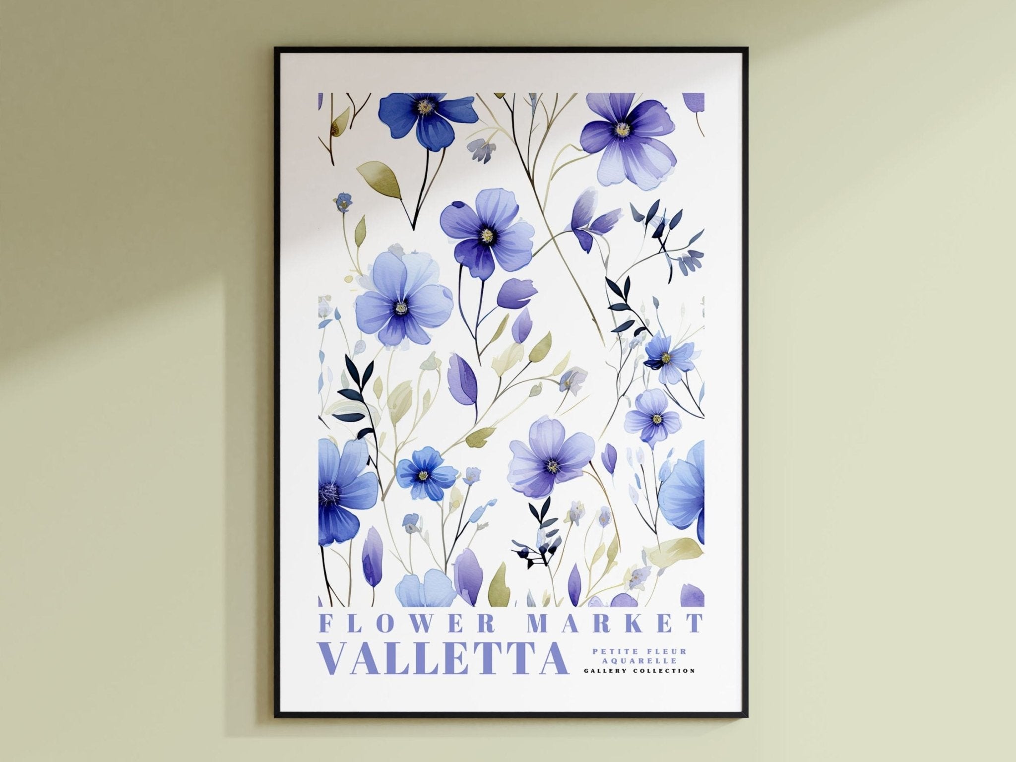 Valletta Flower Market Poster - Posters - Enchanted Sights