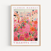 Valletta Flower Market Poster - Posters - Enchanted Sights
