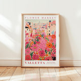 Valletta Flower Market Poster - Posters - Flower Poster