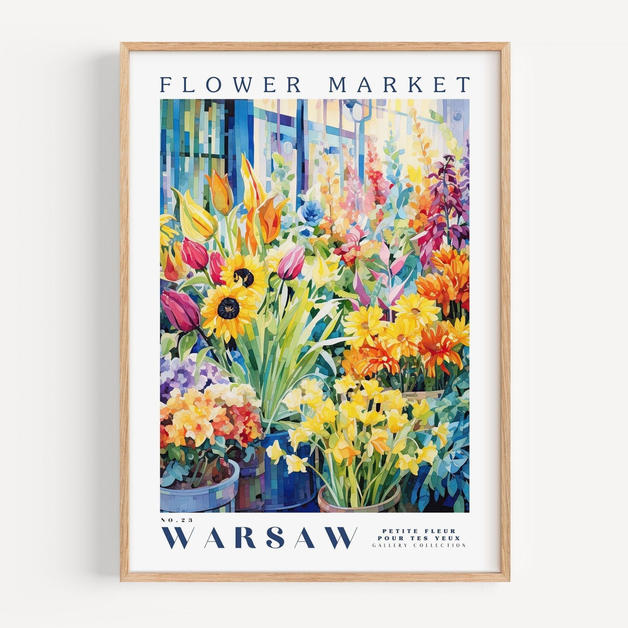 Warsaw Flower Market Poster - Posters - Enchanted Sights