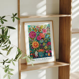 Whimsical Floral Pattern Poster - Poster - Flower Poster
