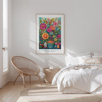 Whimsical Floral Pattern Poster - Poster - Flower Poster