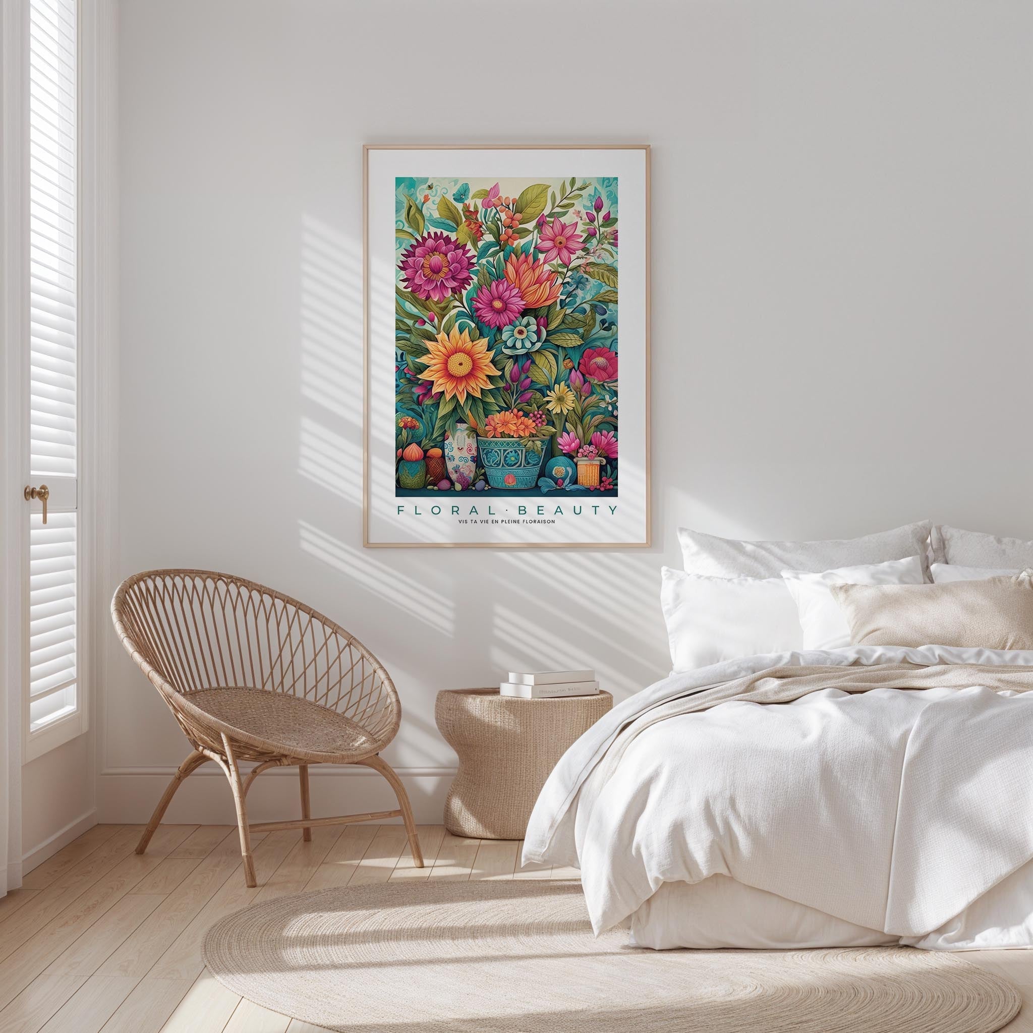 Whimsical Floral Pattern Poster - Poster - Flower Poster
