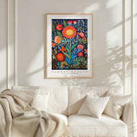 Whimsical Floral Pattern Poster - Poster - Flower Poster