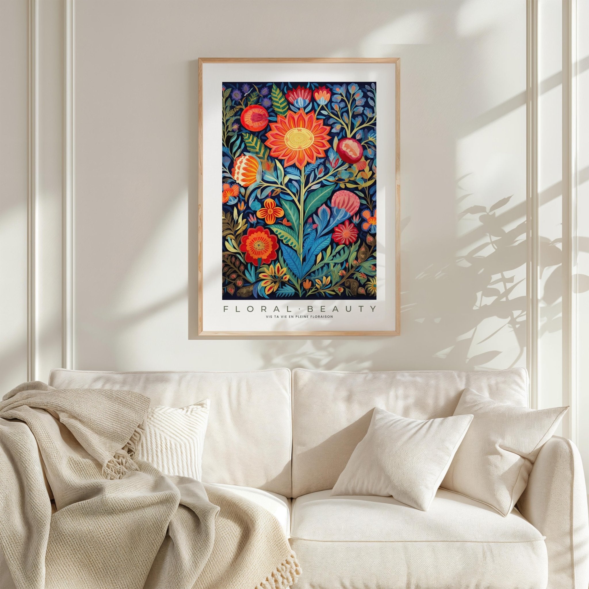 Whimsical Floral Pattern Poster - Poster - Flower Poster