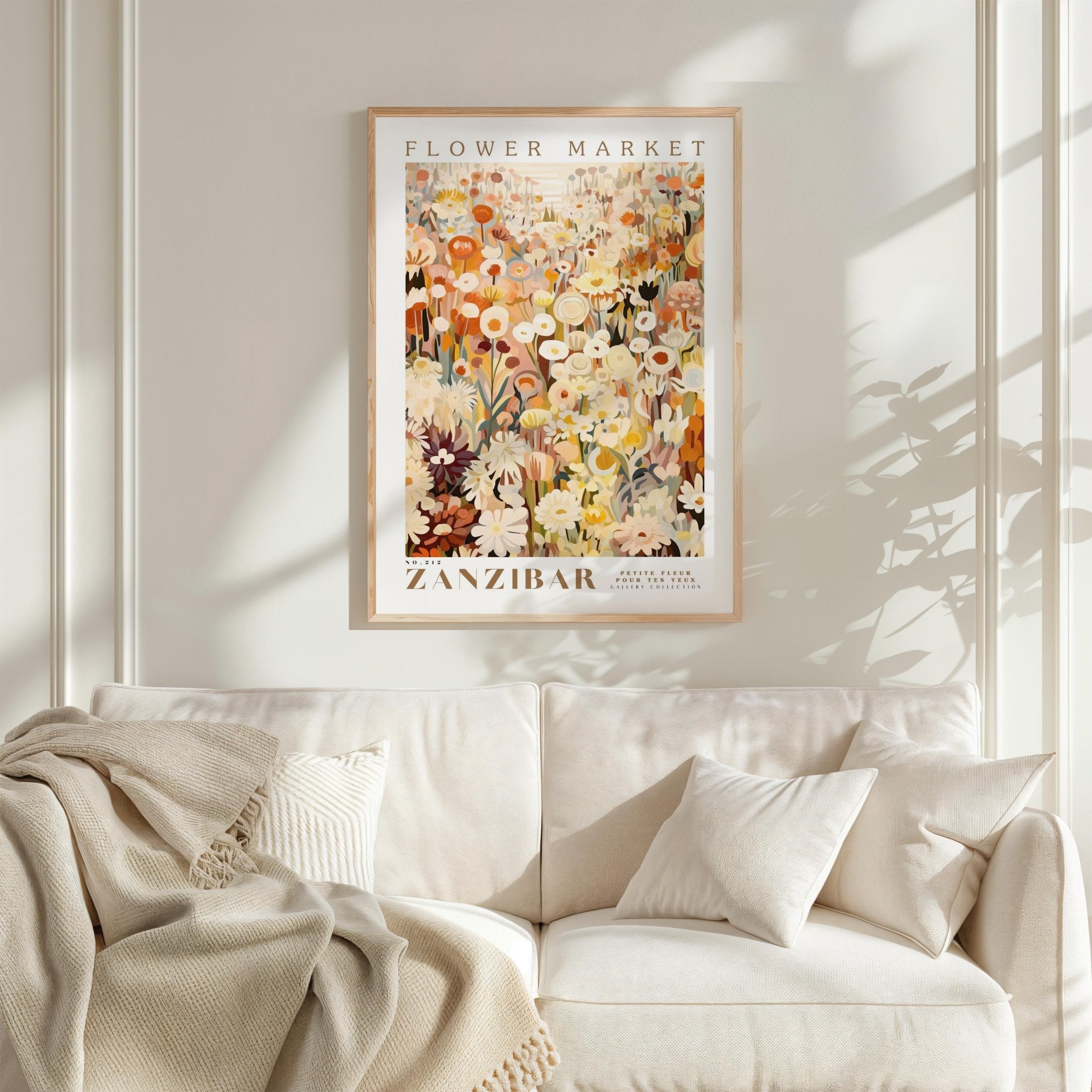Zanzibar Flower Market Poster - Poster - Flower Poster